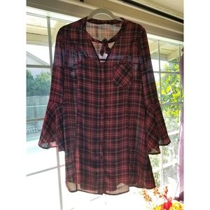 Jack by BB Dakota plaid shirt dress